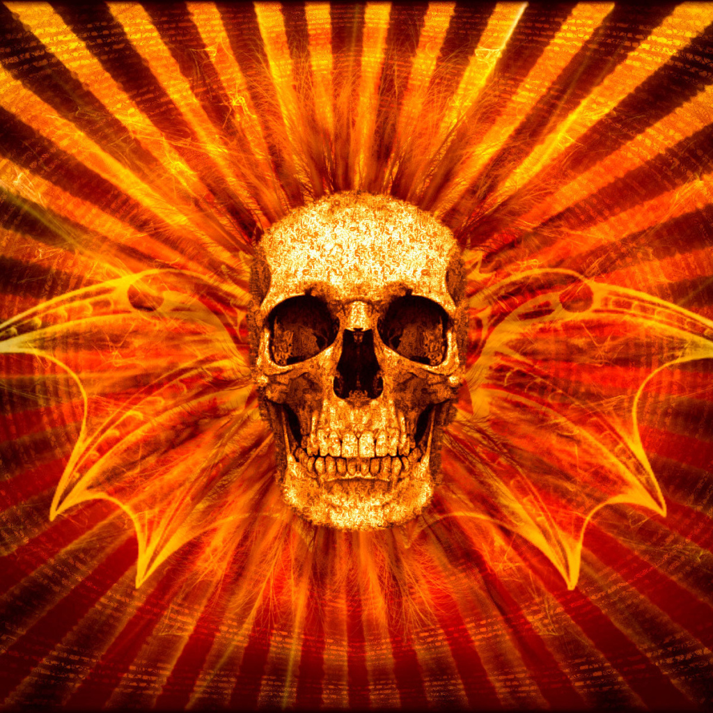 Череп с крыльями