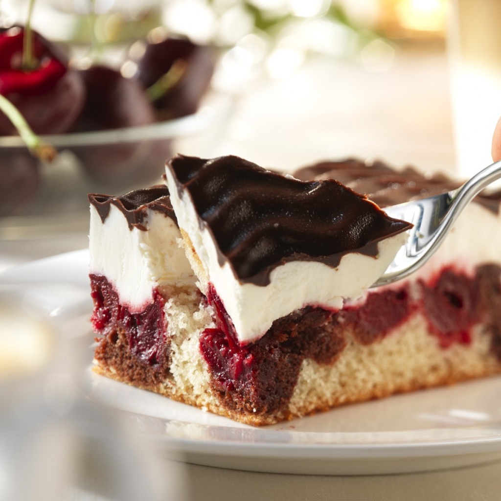 Торт на ложке