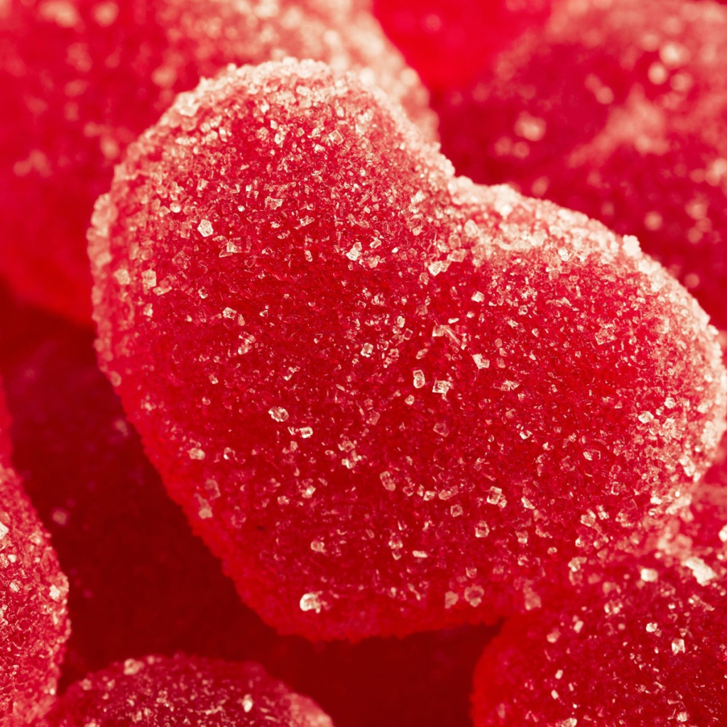 Сердечки посыпанные сахаром