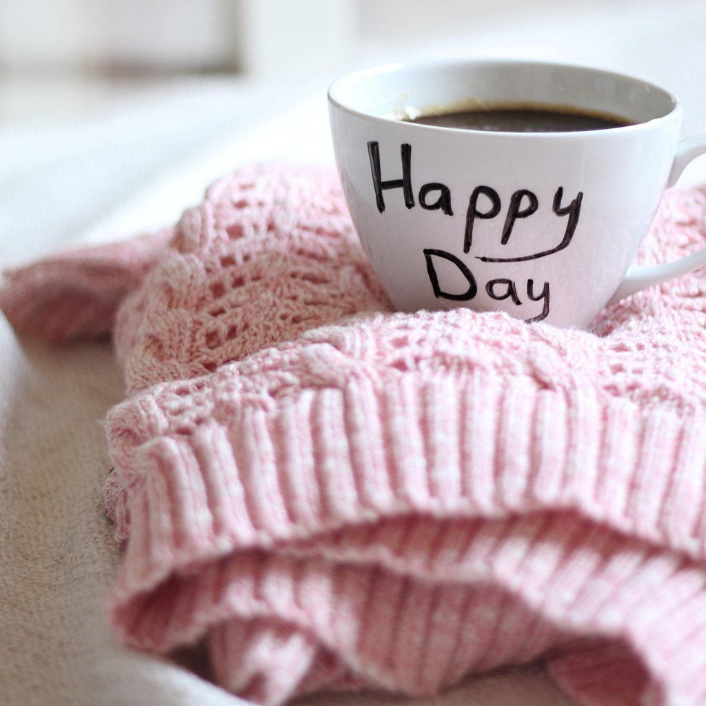 Чашка кофе счастливого дня