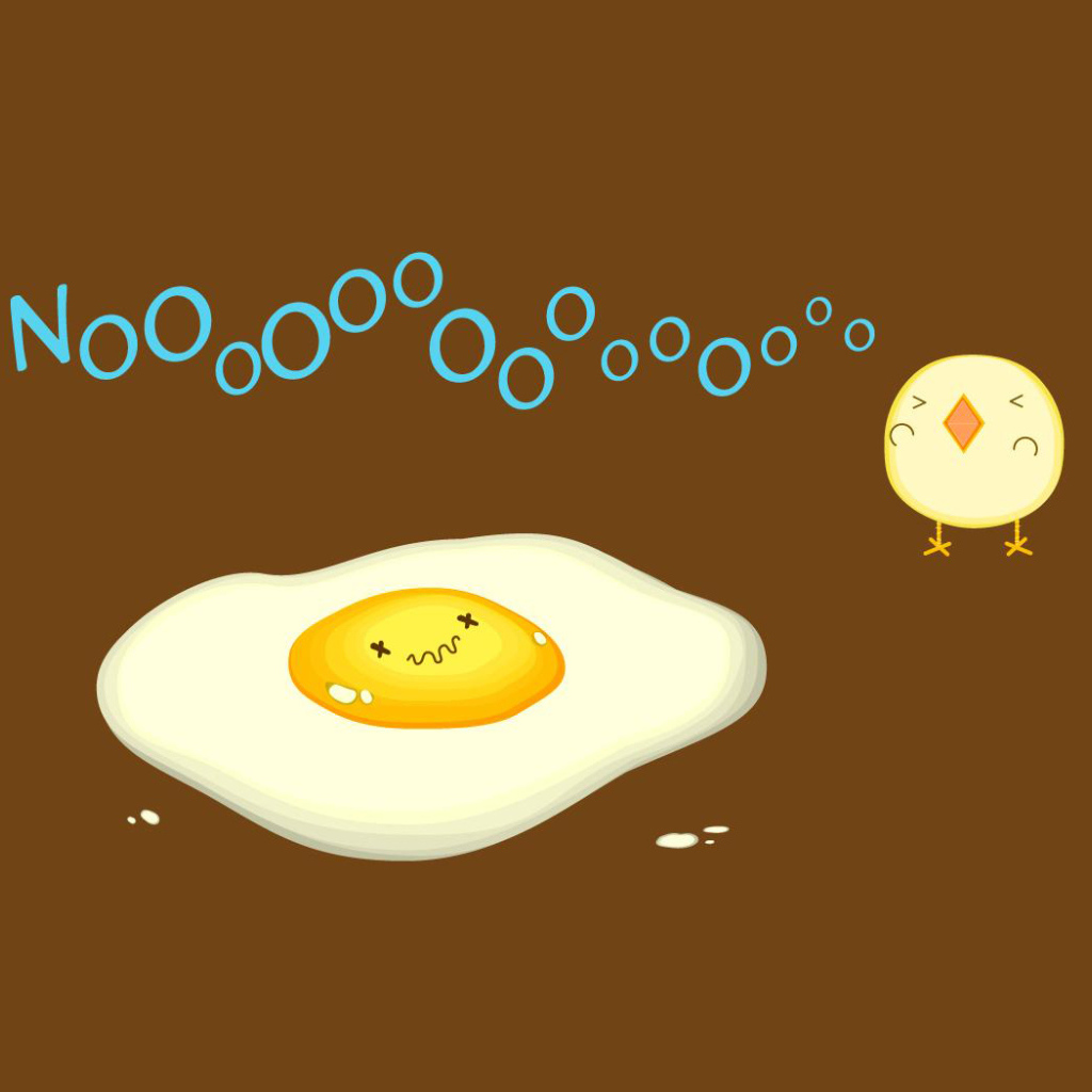 А цыпленок говорит нет яичнице