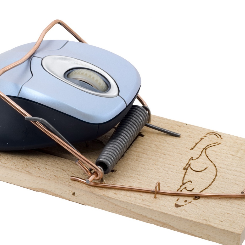 Мышка попалась