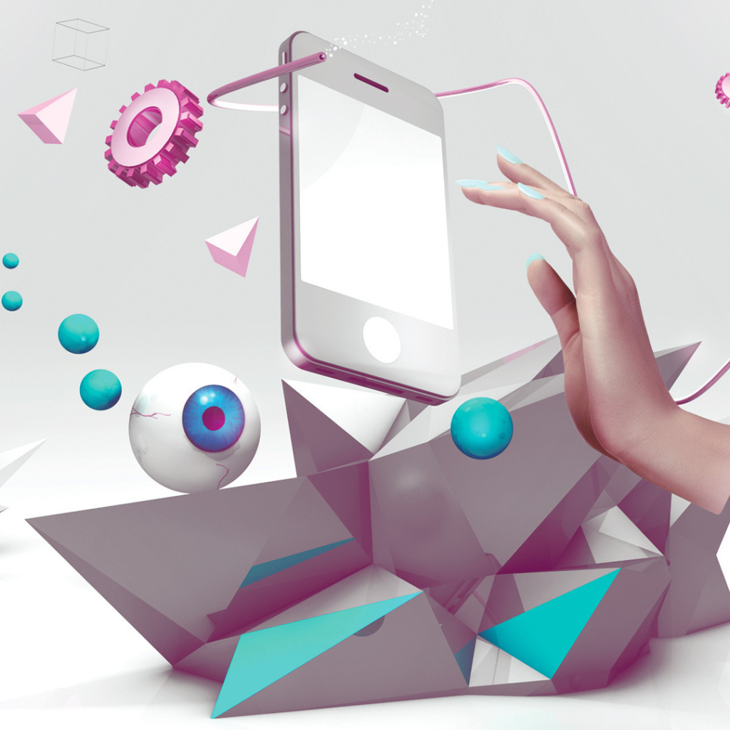 Абстракция с телефоном