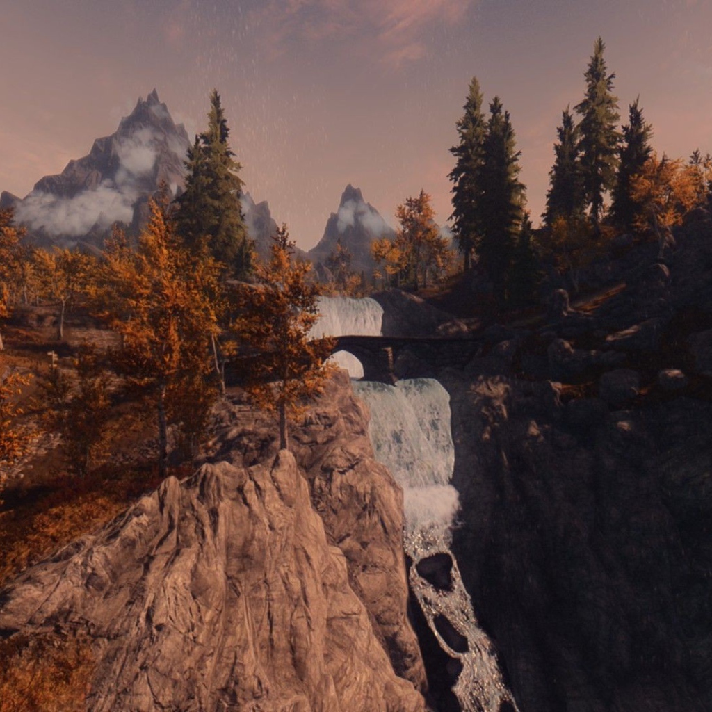 Осенний пейзаж из видео игры