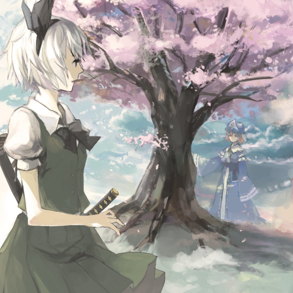 Девушка из игры Тоухоу