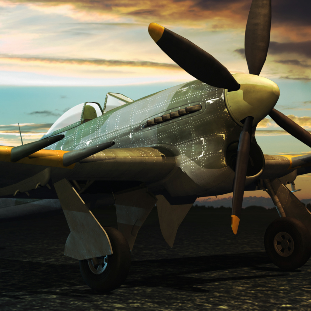 War Thunder fighter on the ground