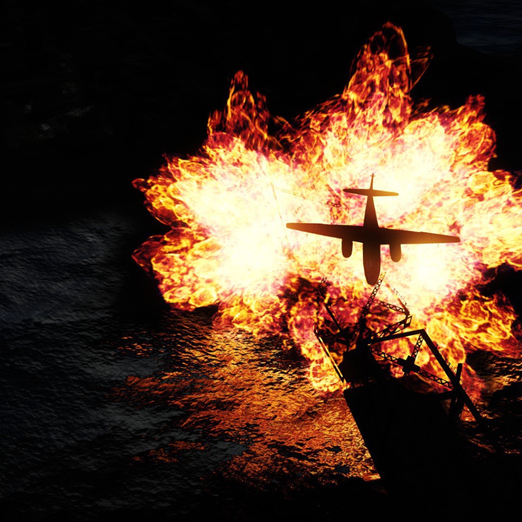 War Thunder самолет горит