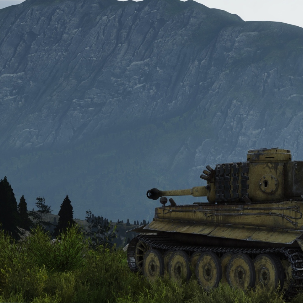 War Thunder танк в лесу