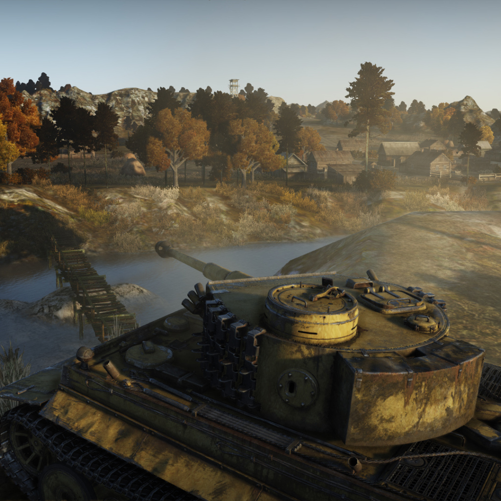 War Thunder танк держит позицию