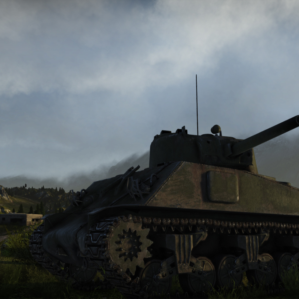 War Thunder танк на поле