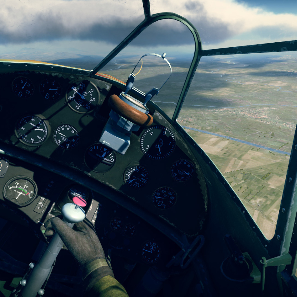 War Thunder кабина самолета