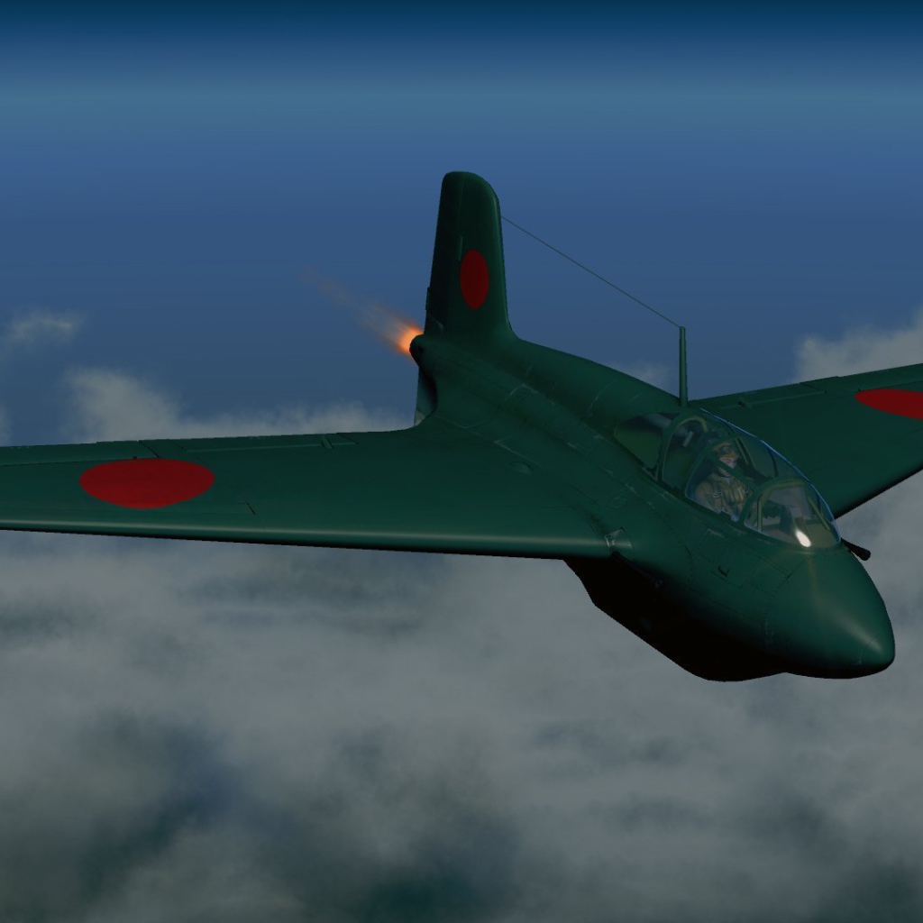 War Thunder военный самолет Японии в небесах