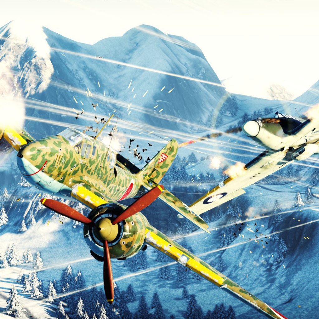 War Thunder два самолета в бою