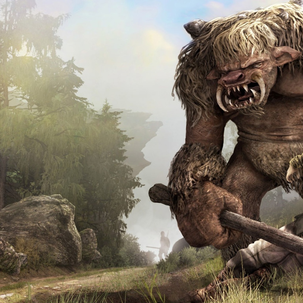 Зубастое чудище из видео игры