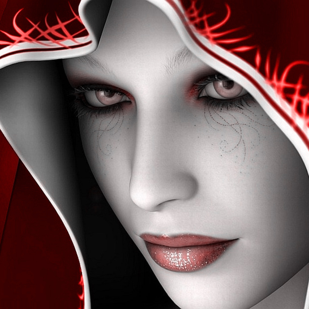 Объемный портрет девушки