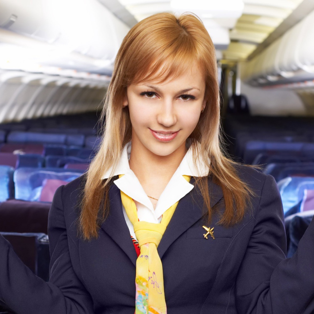 Стюардесса блондинка