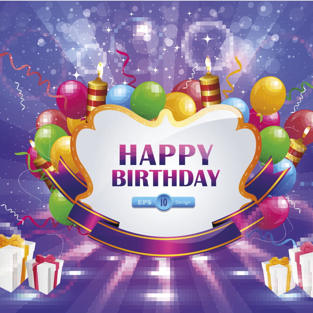 Красивая картинка с поздравлением на день рождения