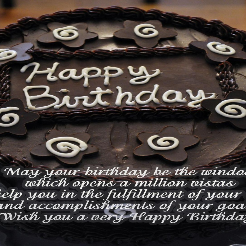 Черный шоколадный торт на день рождения