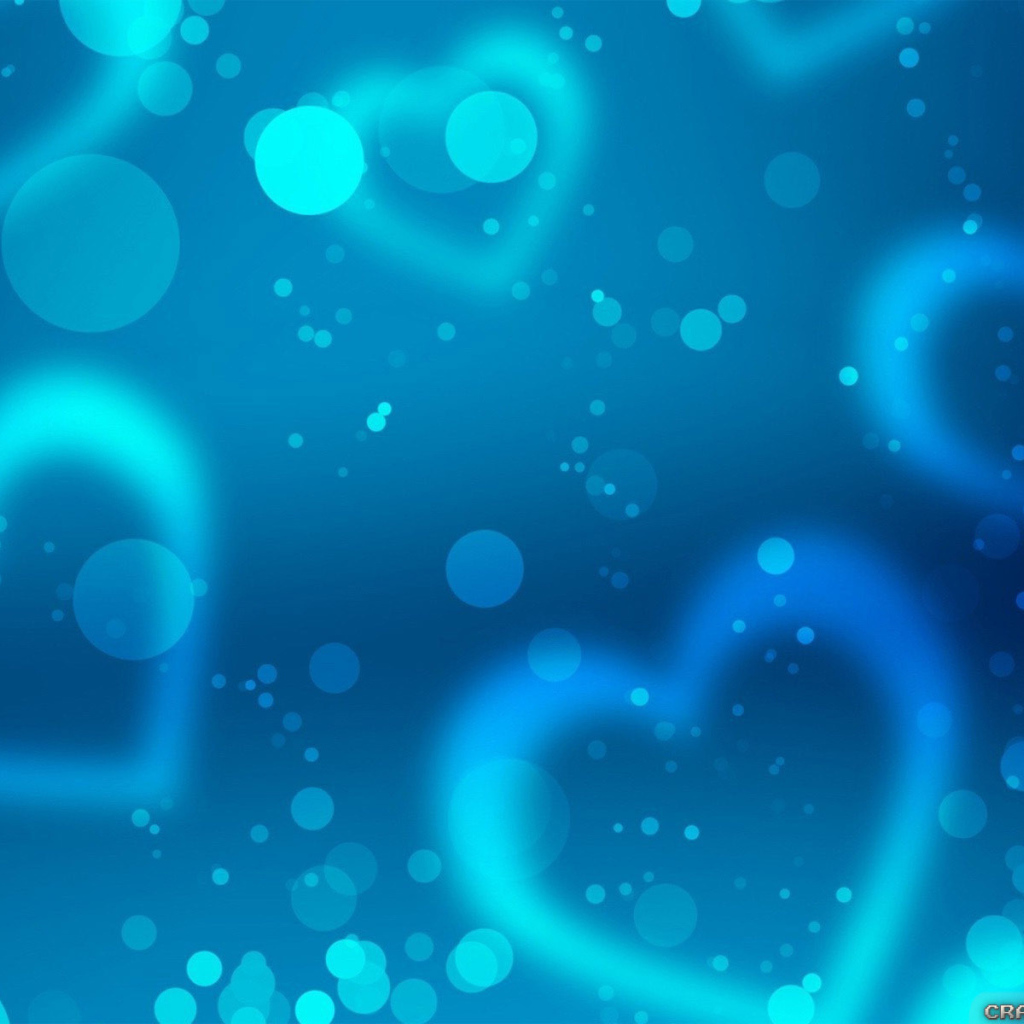 Голубое сердце на день рождения