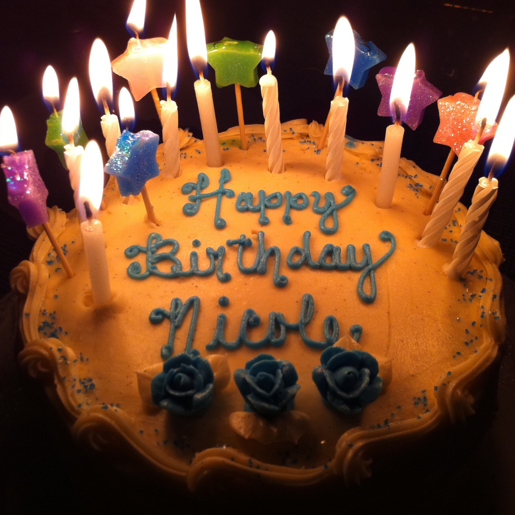  Коричневый торт на день рождения