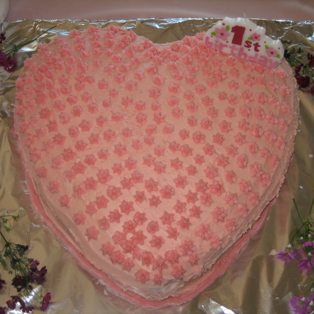 Торт в форме сердца