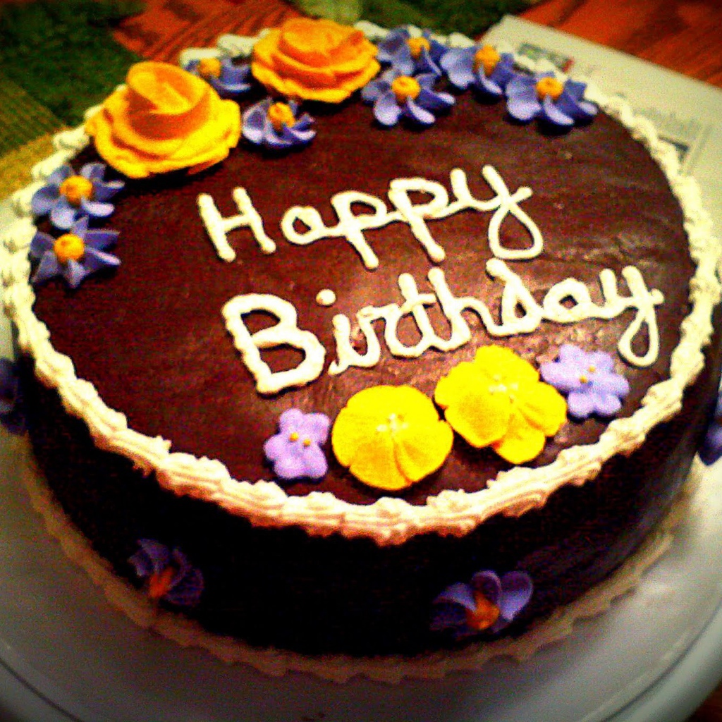  Шоколадный торт на день рождения