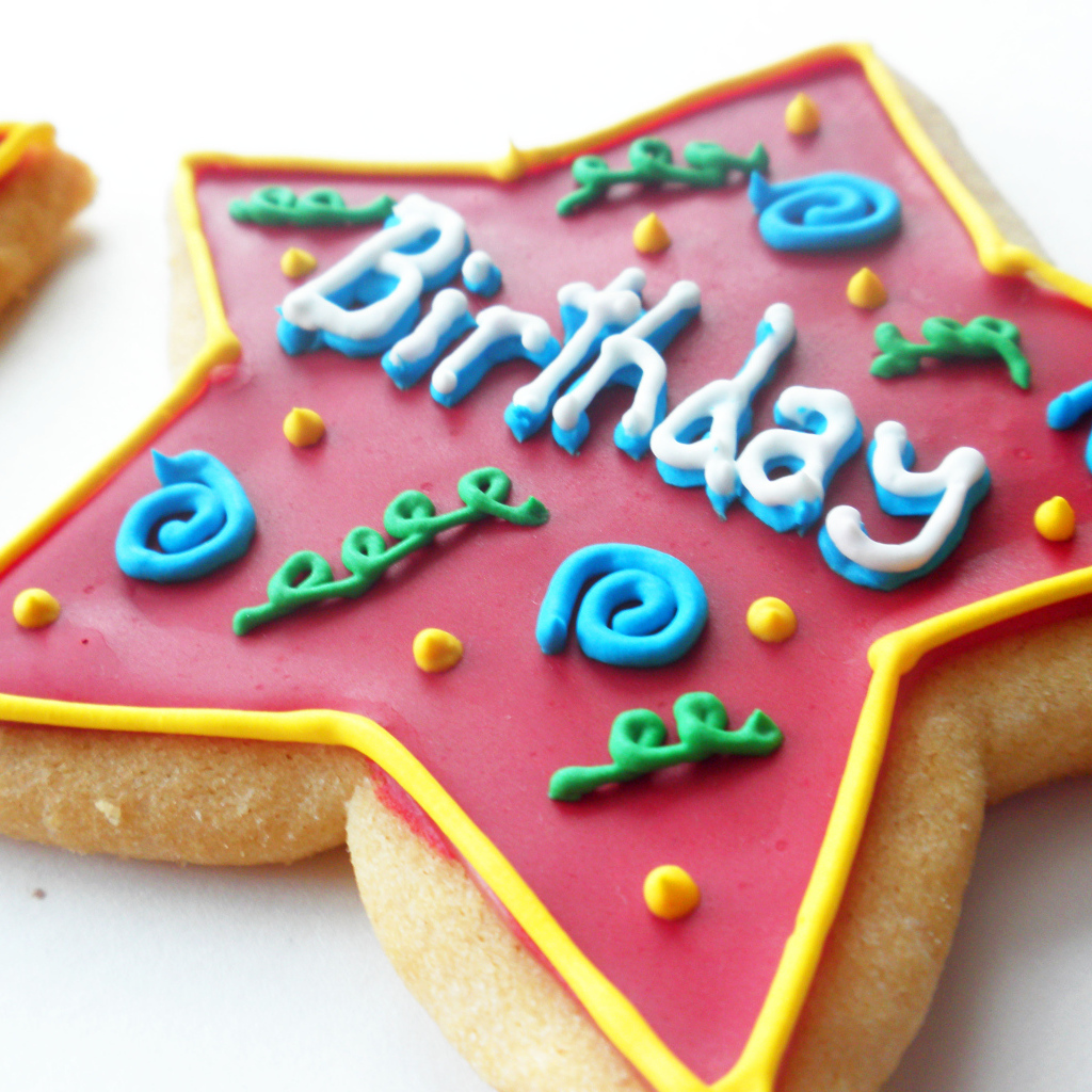 Печенька-звезда на день рождения