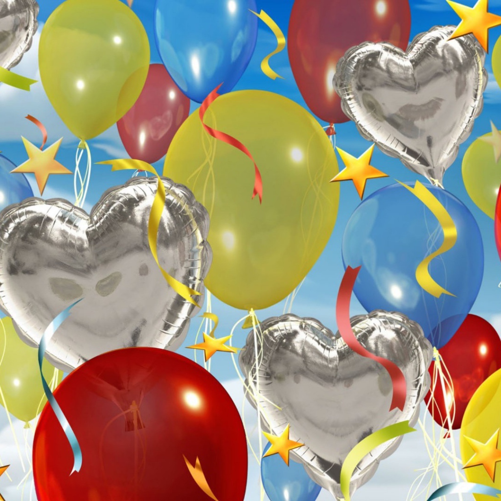 Разные красивые шарики на день рождения