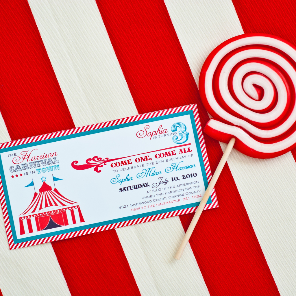 Пригласительное на день рождения