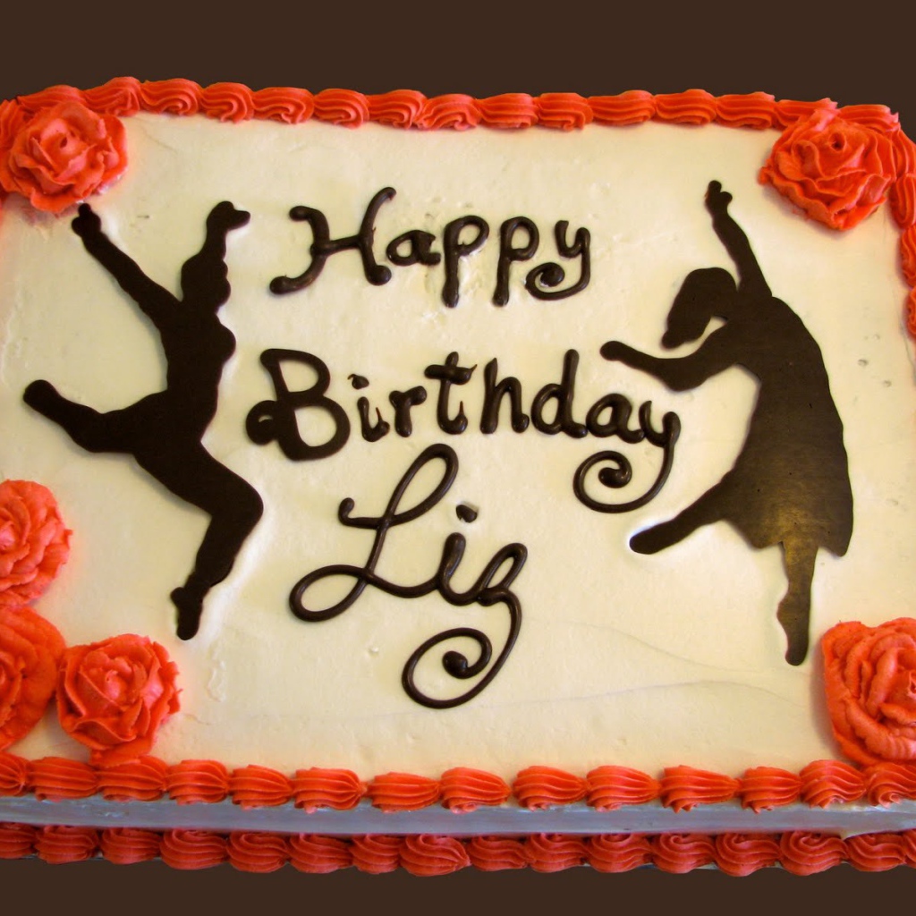  Оранжевый торт на день рождения