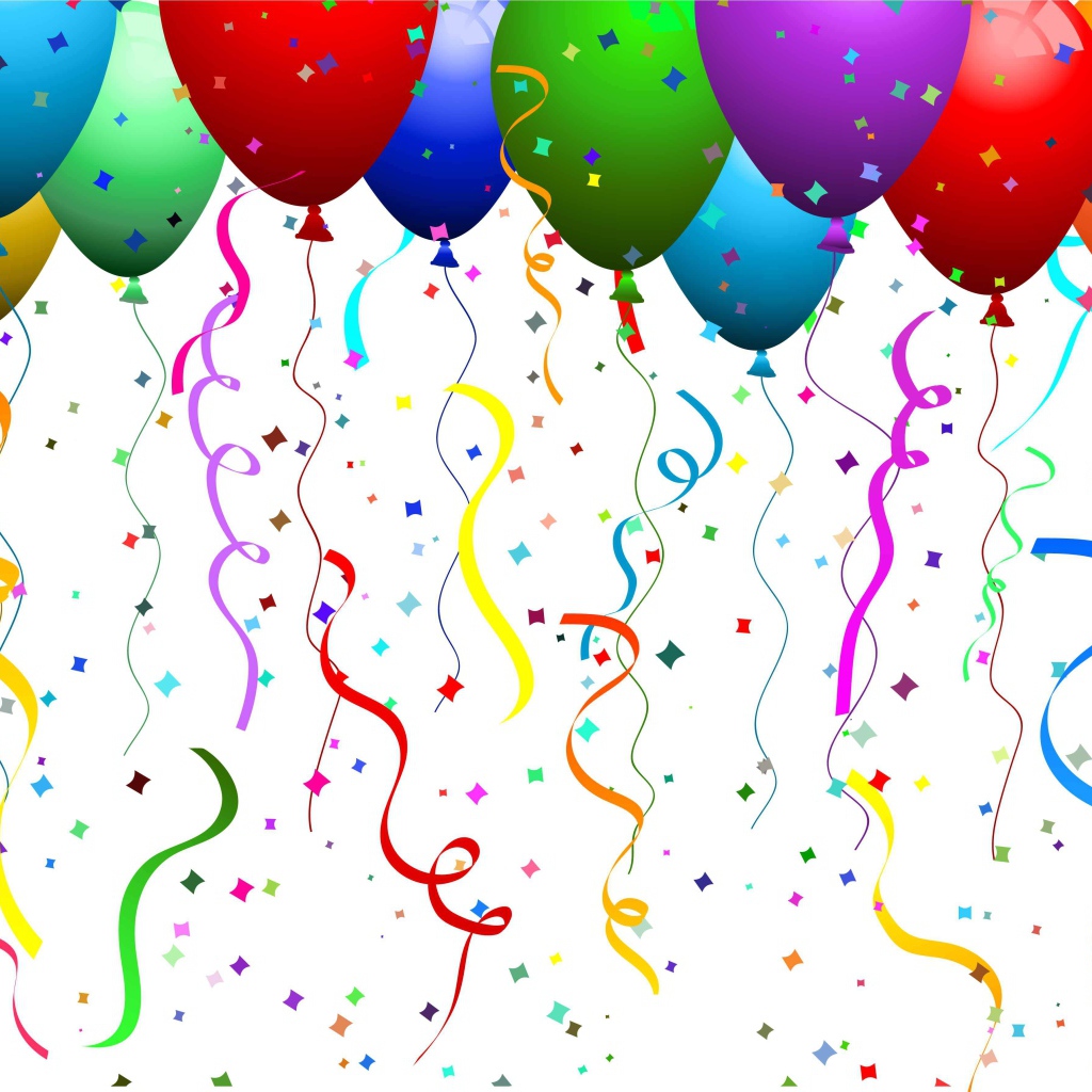 Картинка с шарами на день рождения