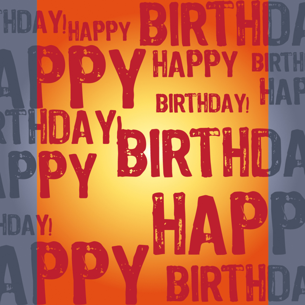 Картинка с надписями на день рождения