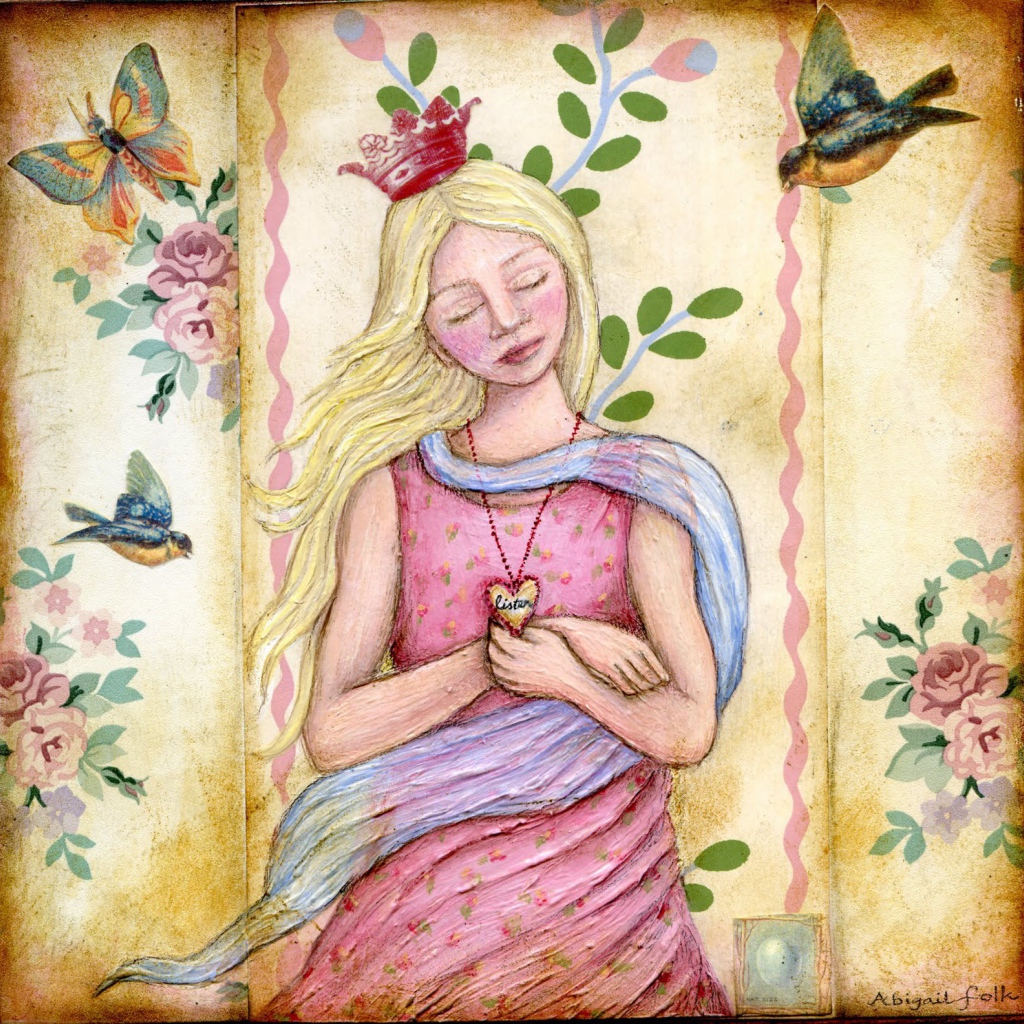 Принцесса с сердечком на день рождения