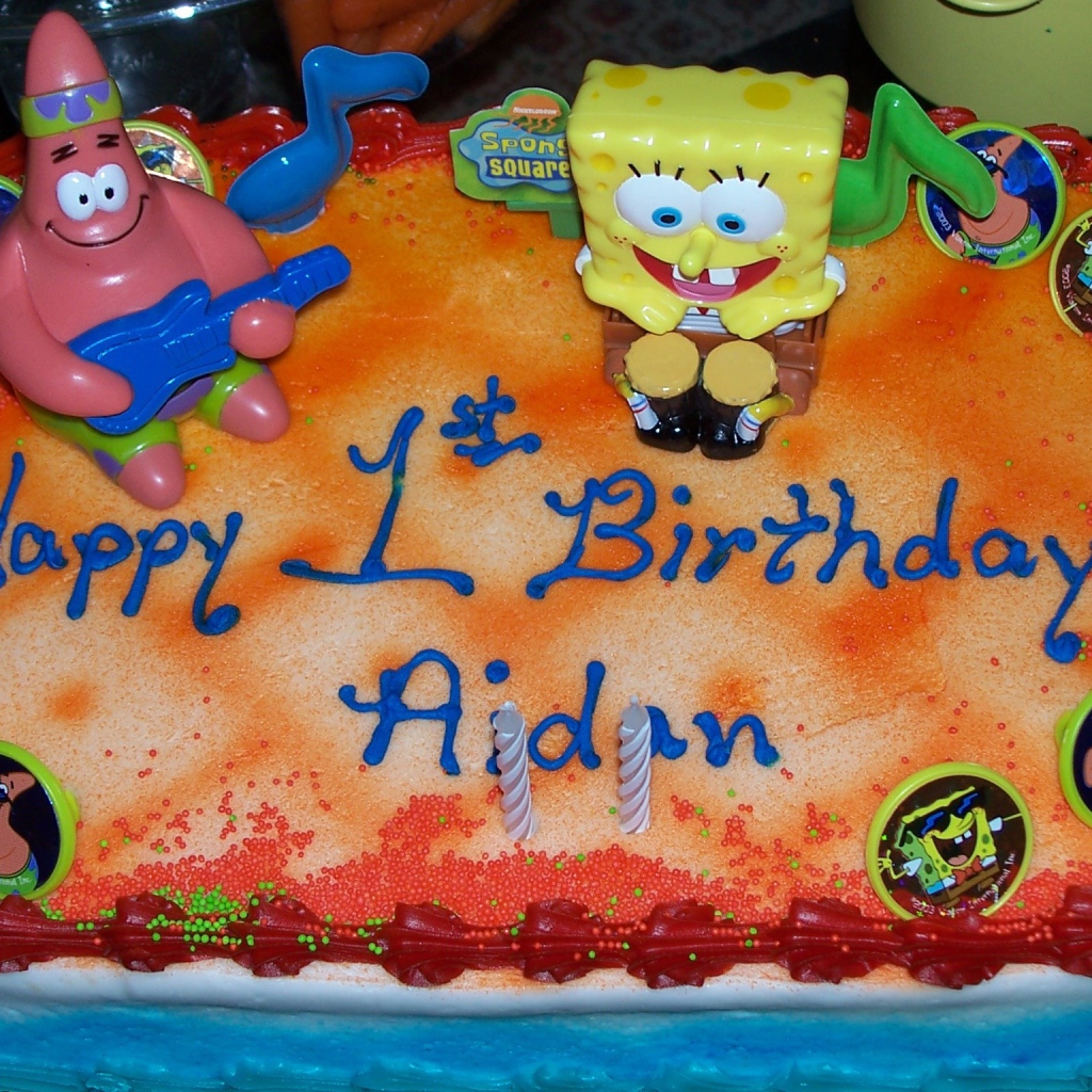  Губка Боб Квадратные Штаны торт ко дню рождения