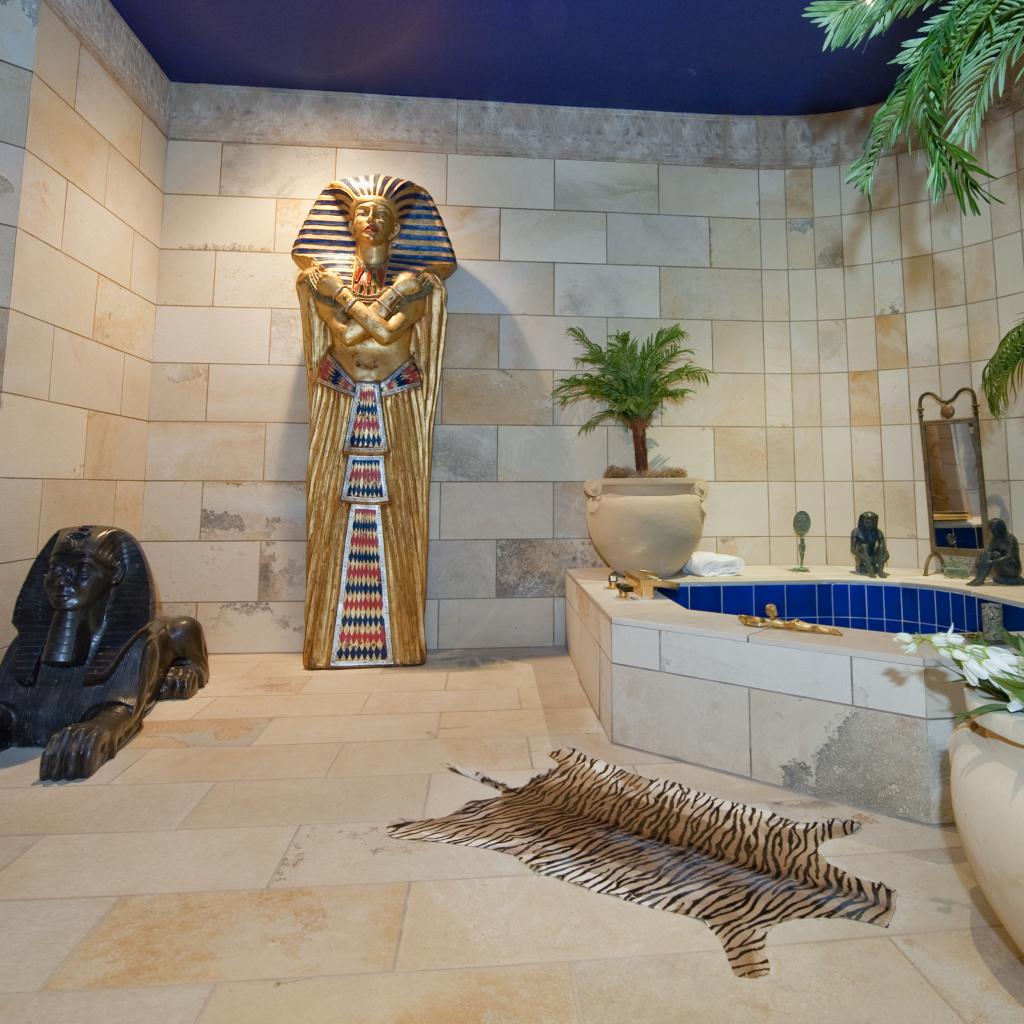 Интерьер ванной комнаты на вилле