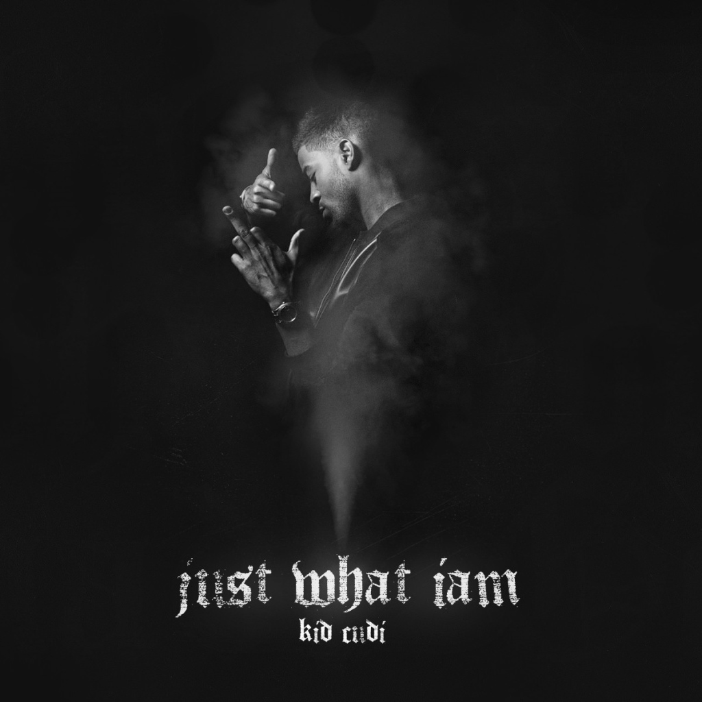 Kid Cudi на черном фоне