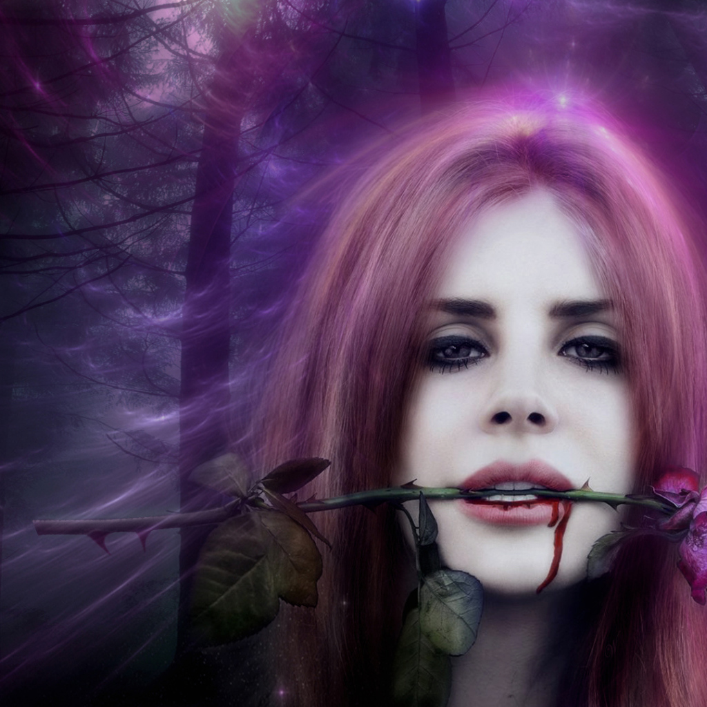 Lana Del Rey в лесу