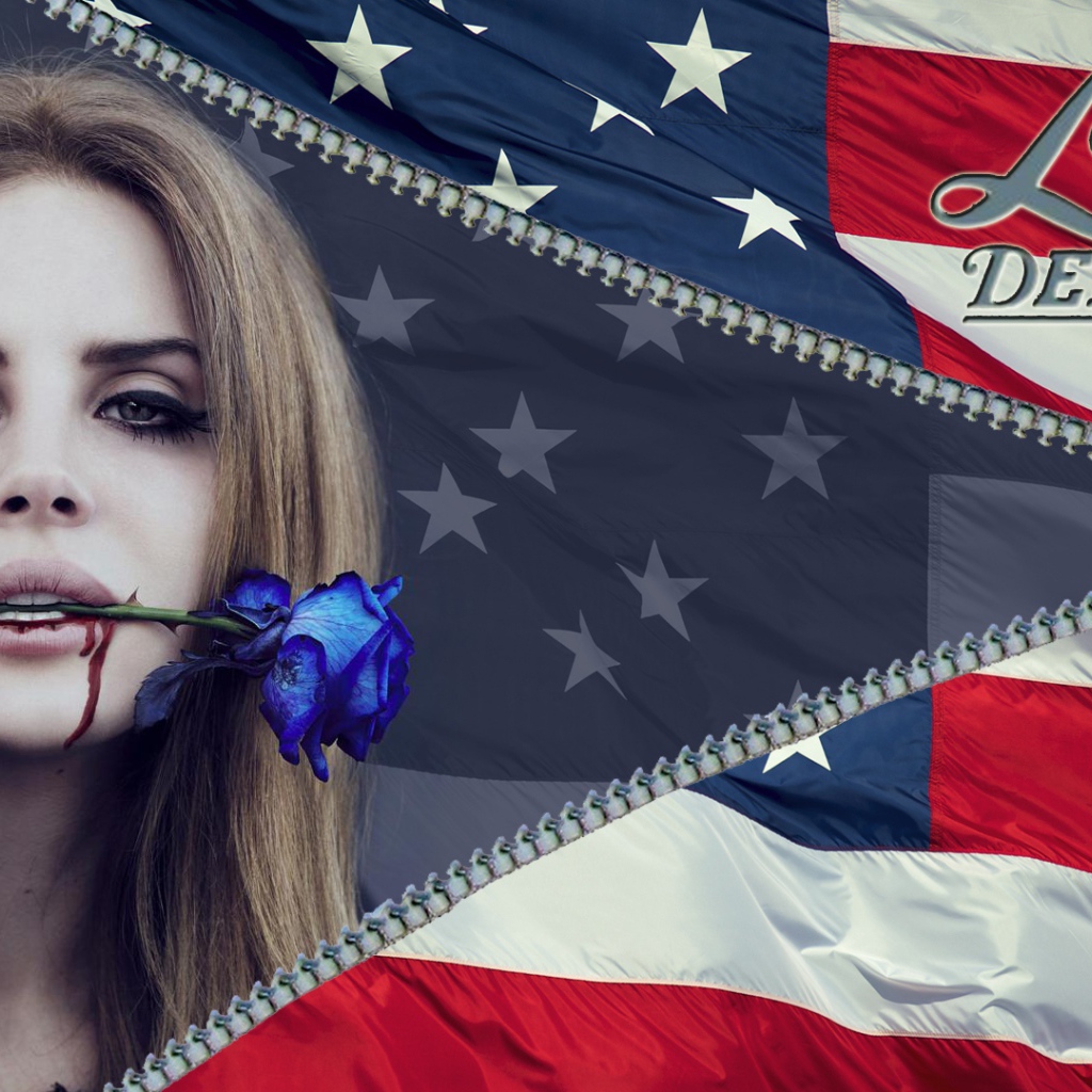 Lana Del Rey голубая роза