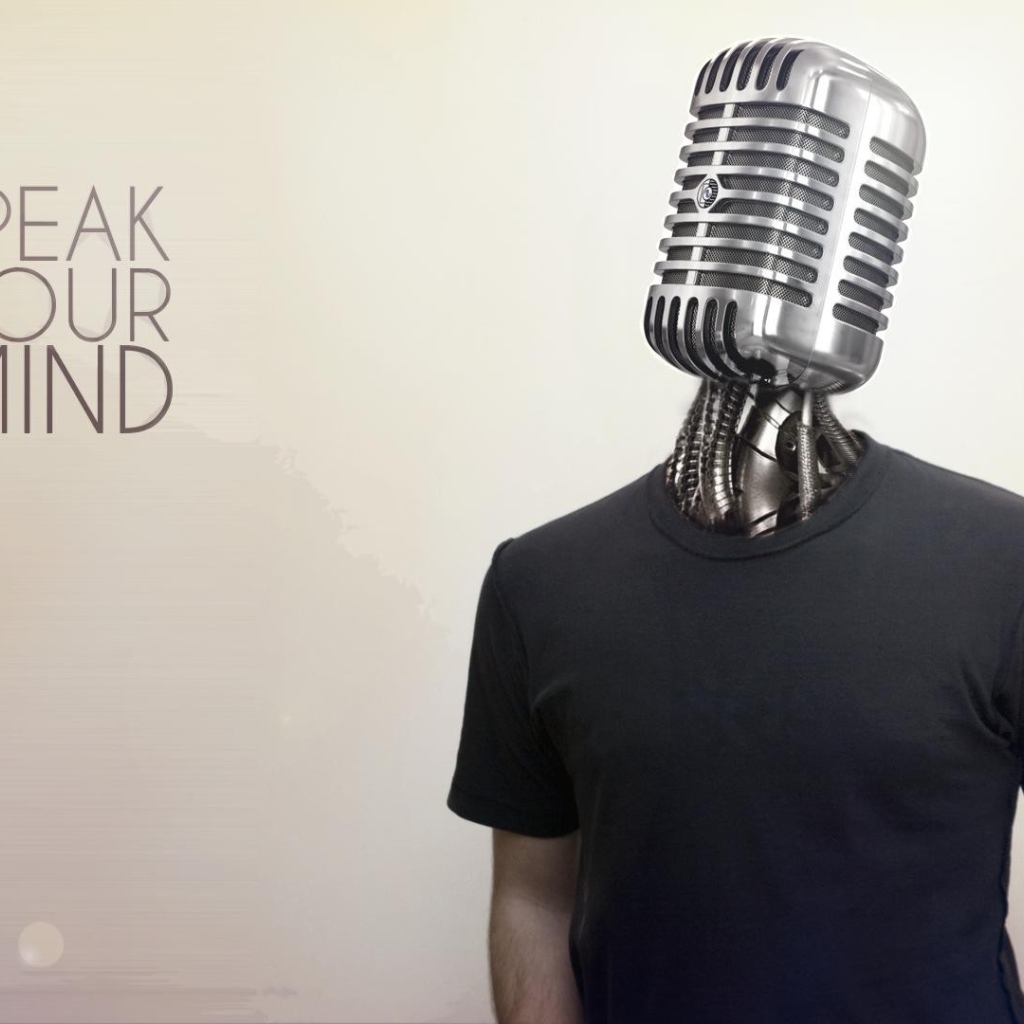 Микрофон вместо головы