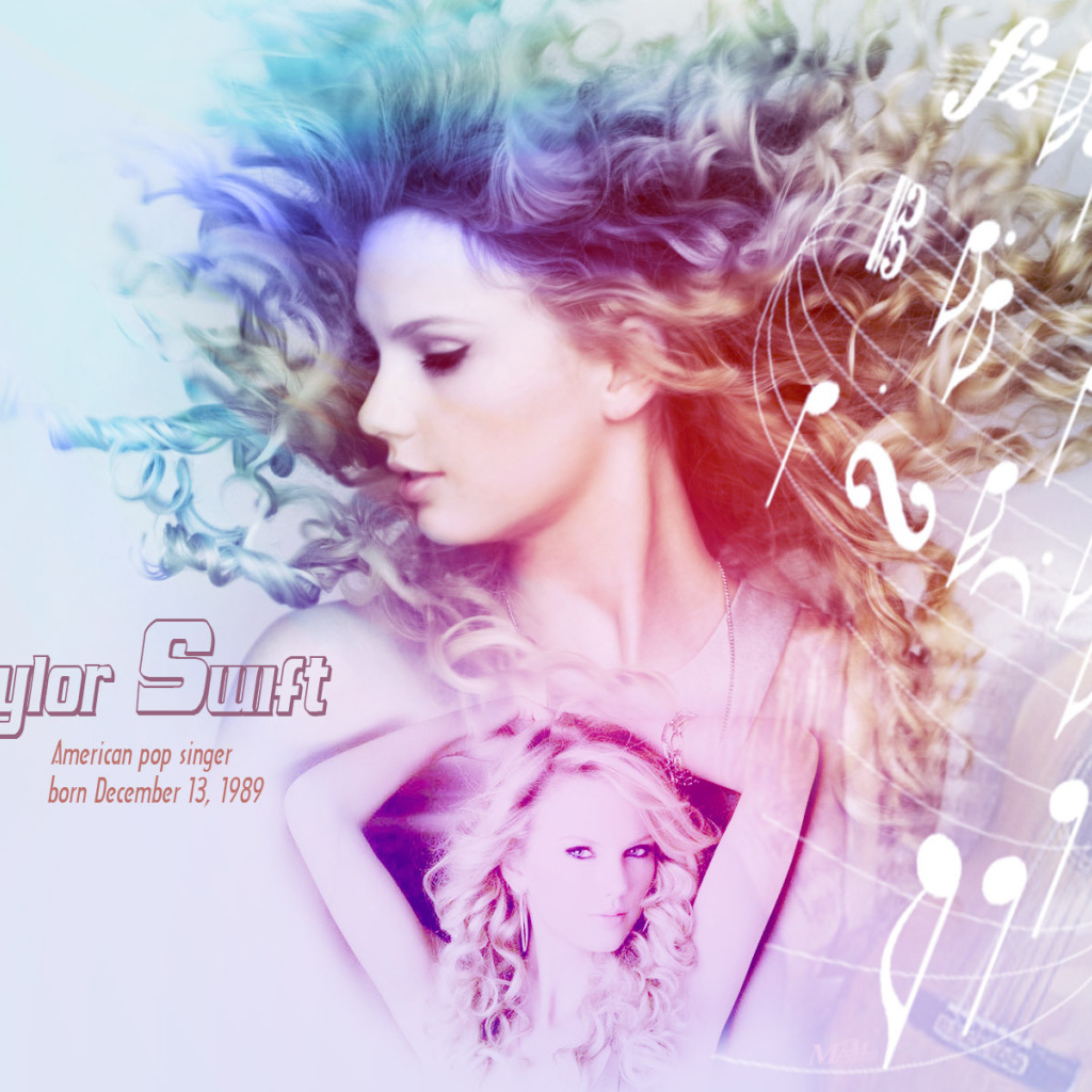 Taylor Swift в окружении музыки