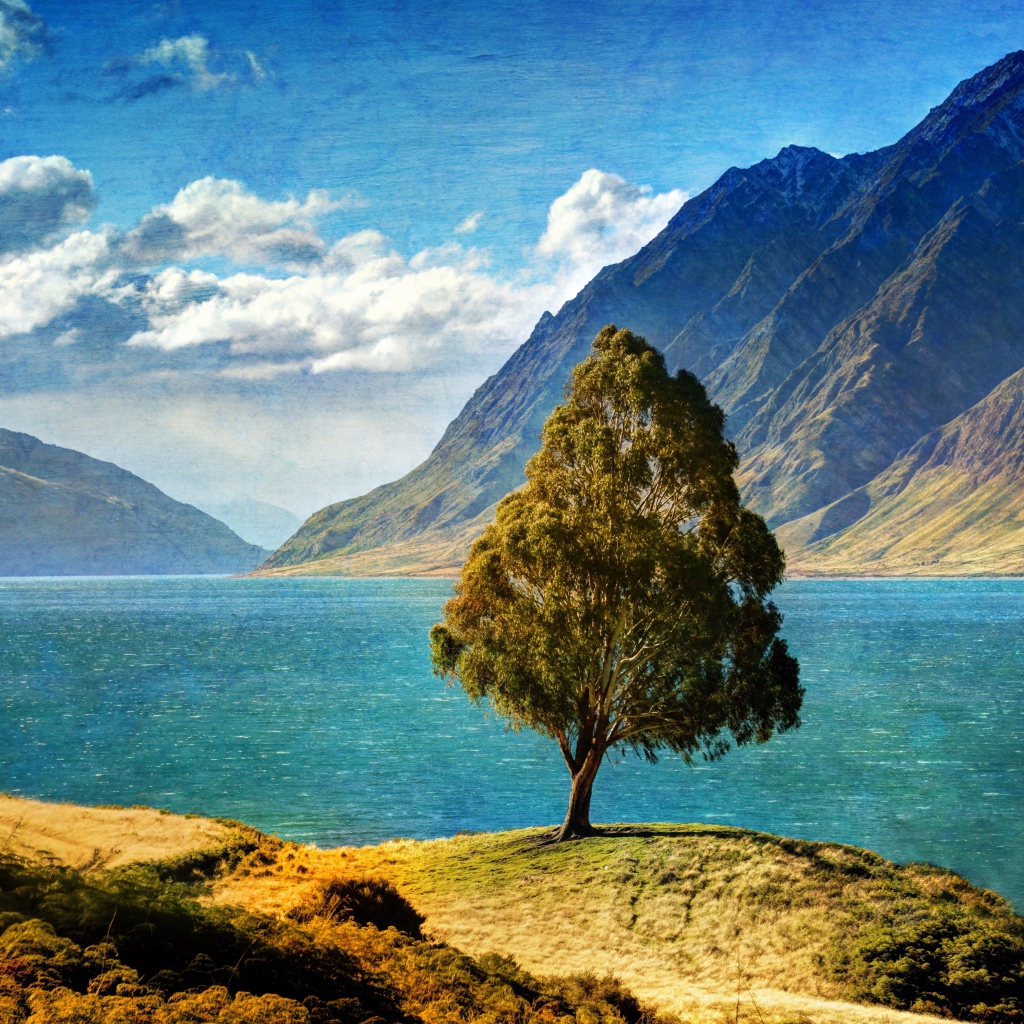 Дерево у озера