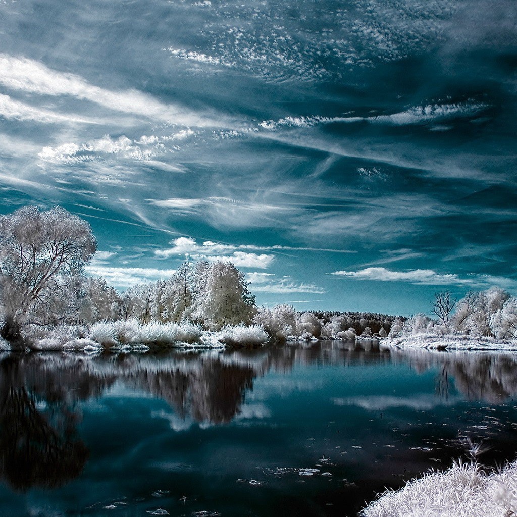 Инфракрасная фотография пейзаж