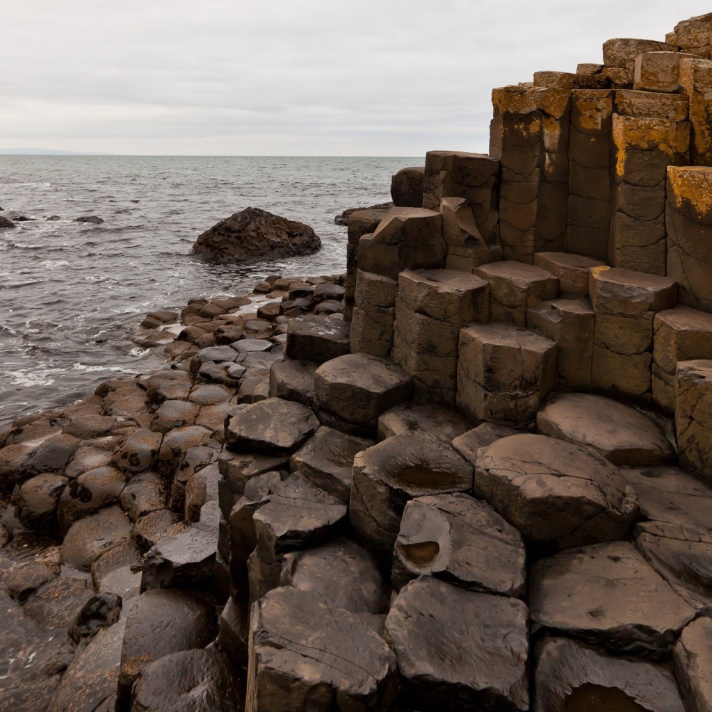 Морской берег ступени