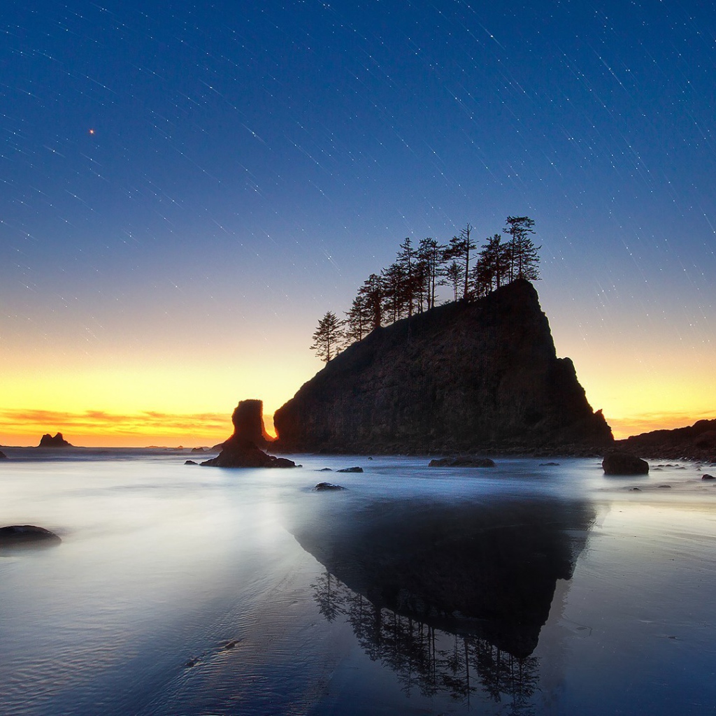 Звездное небо на закате