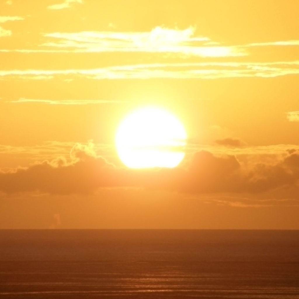 Солнце над морем