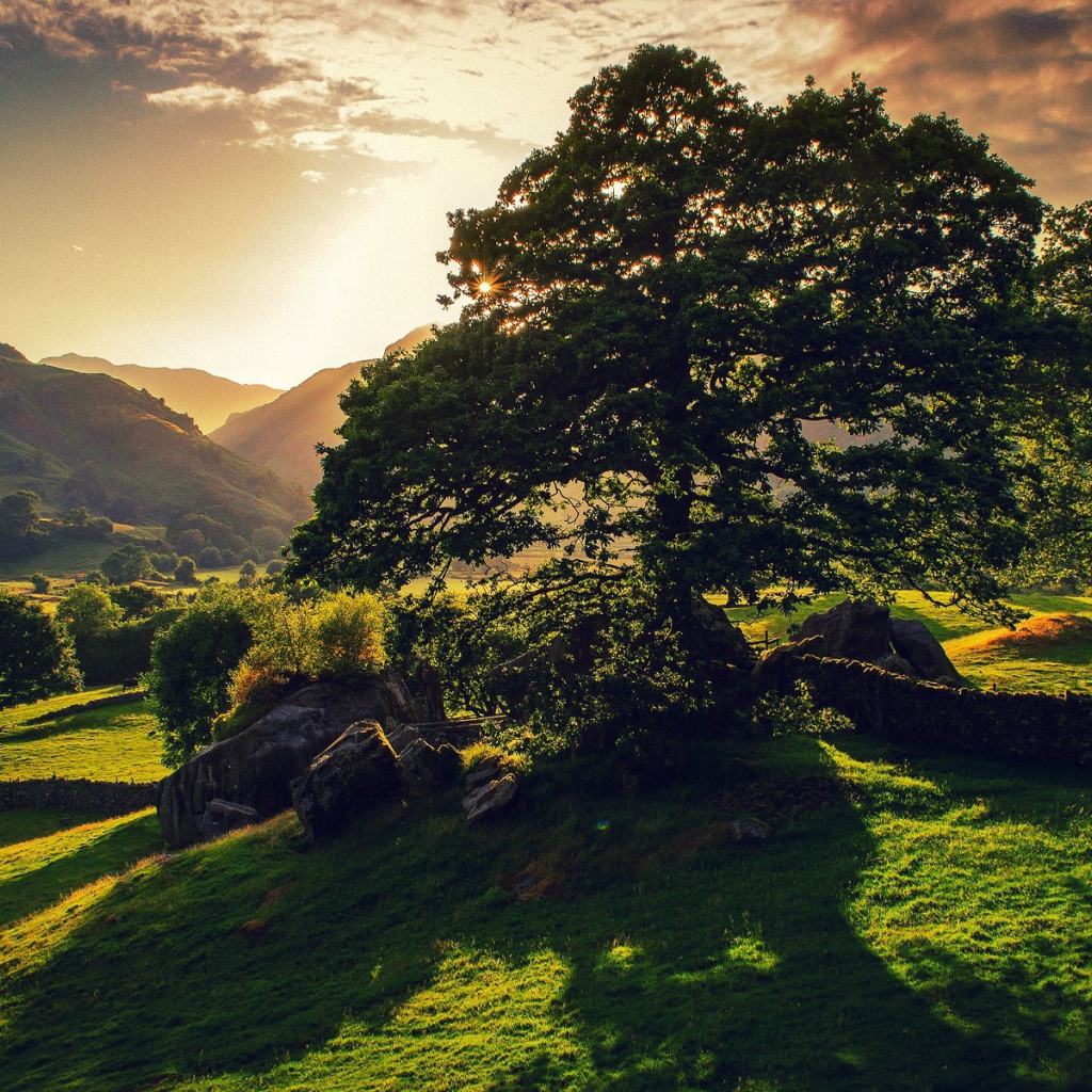 Закат в долине