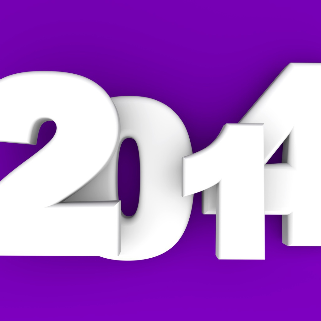 2014, фиолетовый фон