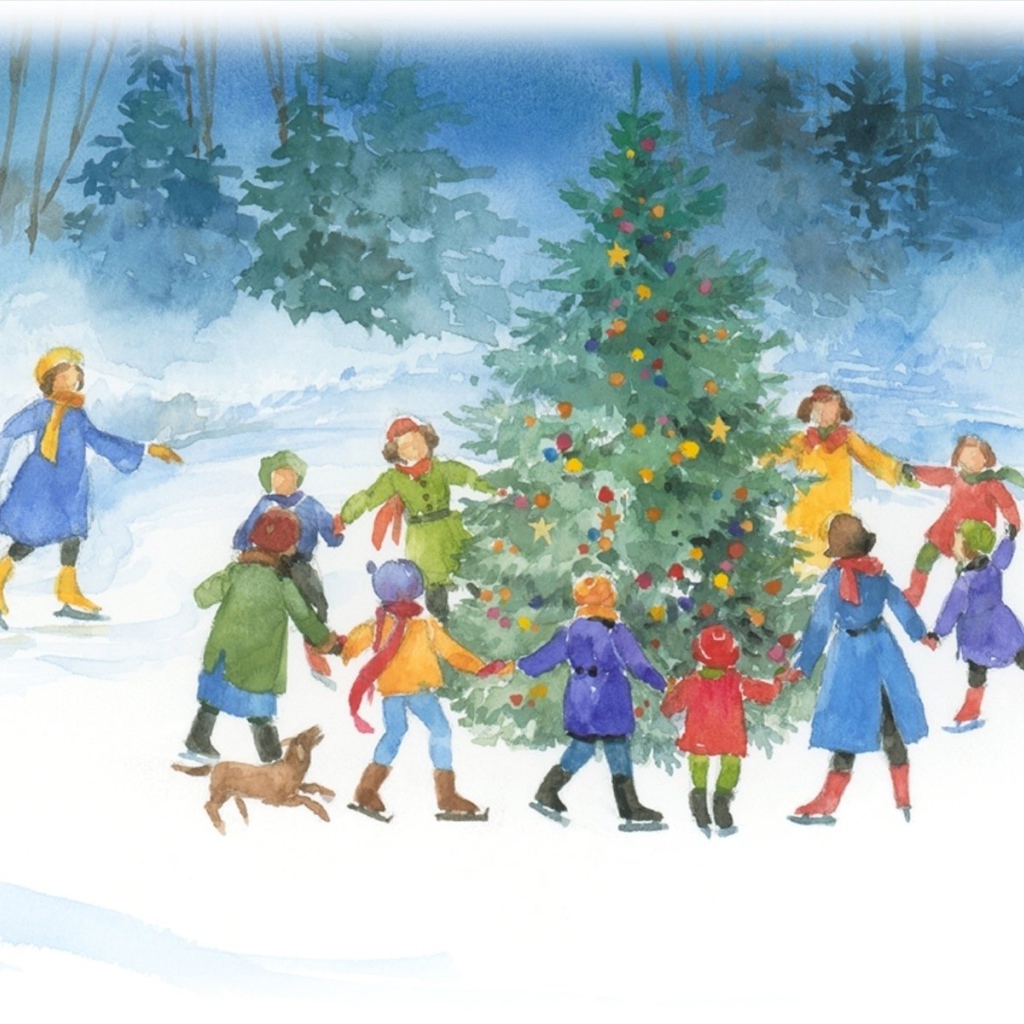 Хоровод вокруг Новогодней елки 2014