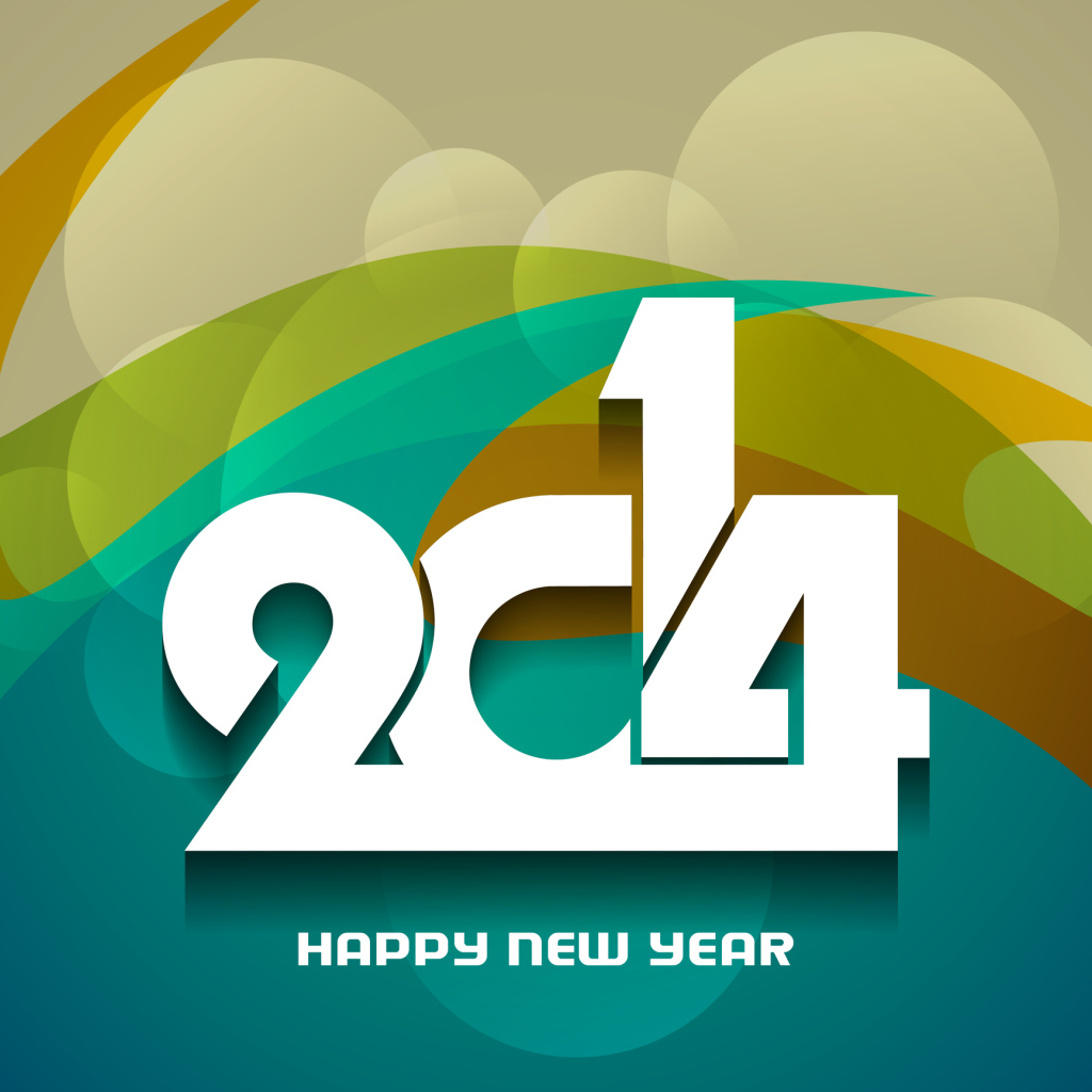 Счастливого нового 2014 года, абстрактная картинка