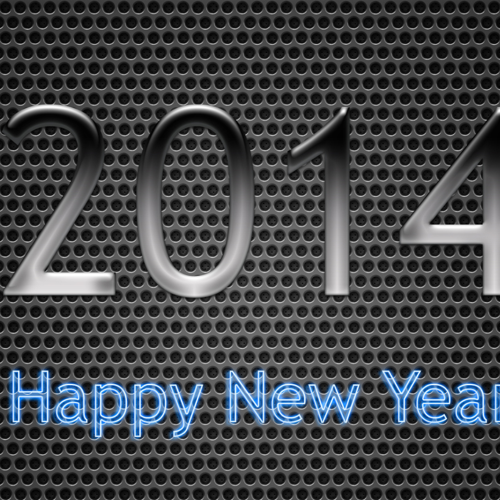 Счастливого нового 2014 года, неоновый цвет